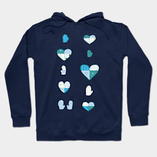 Frosty Hands and Hearts Hoodie